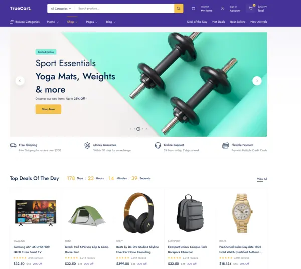 Picture of TrueCart Ecommerce Template